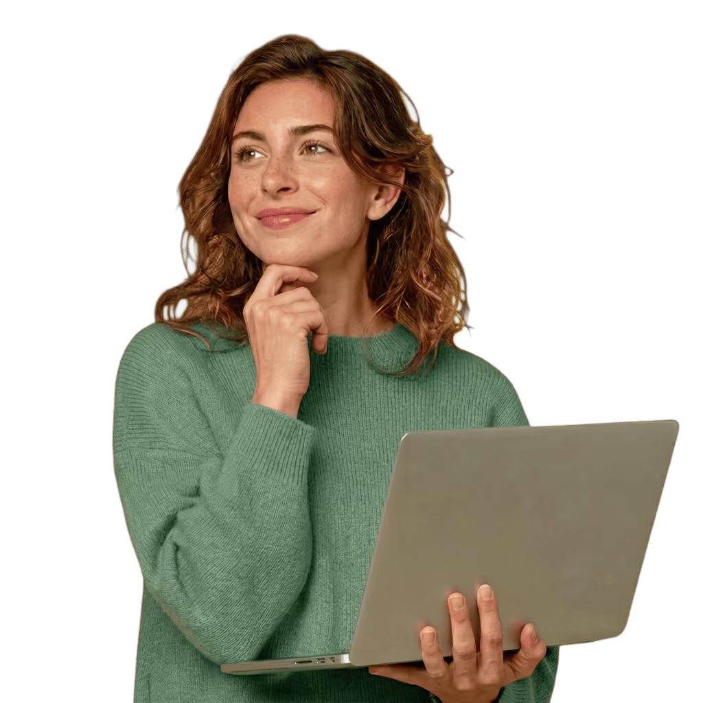 Kobieta korzystająca z pomocy psychoterapeuty online